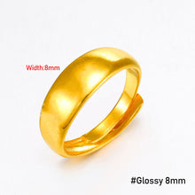 Load image into Gallery viewer, Fashion Vietnam Sand Gold Gypsophila Frosted Glossy Ring Elegant Open Ring Female Women Men Couple Ring Jewelry Accessories
