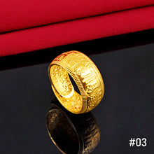Load image into Gallery viewer, Fashion Vietnam Sand Gold Gypsophila Lucky Ring Elegant Open Ring Glossy Frosted Female Women Ring Jewelry Accessories

