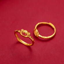 Load image into Gallery viewer, Fashion Vietnam Sand Gold Cute Small Gold Tiger Ring Chinese Zodiac Elegant Open Ring Female Ring Jewelry Accessories
