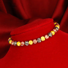 Load image into Gallery viewer, Fashion Tricolor Alluvial Gold Bracelet Fashion Adjustable Gold Lucky Beads Bracelet Sand Gold Beaded Bracelet Jewelry Accessories
