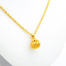 Load image into Gallery viewer, Fashion Sand Gold Necklace Thailand Glossy Transfer Beads Alluvial Gold Vietnam Imitation Gold Chain Yellow Gold-plated Men Women Jewelry
