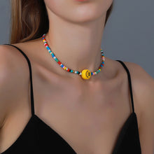 Load image into Gallery viewer, Romantic Colored Rice Beads Necklace Bohemia Summer Beaded Necklace Smiley Handmade Women Girl Choker Jewelry Accessories
