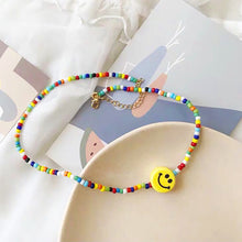 Load image into Gallery viewer, Romantic Colored Rice Beads Necklace Bohemia Summer Beaded Necklace Smiley Handmade Women Girl Choker Jewelry Accessories
