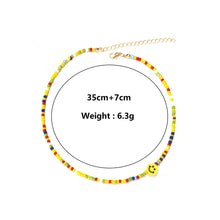 Load image into Gallery viewer, Romantic Colored Rice Beads Necklace Bohemia Summer Beaded Necklace Smiley Handmade Women Girl Choker Jewelry Accessories
