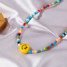 Load image into Gallery viewer, Romantic Colored Rice Beads Necklace Bohemia Summer Beaded Necklace Smiley Handmade Women Girl Choker Jewelry Accessories
