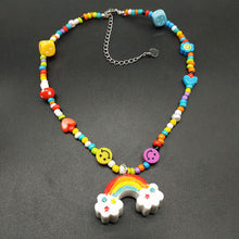 Load image into Gallery viewer, Romantic Colored Rice Beads Necklace Flower Bohemia Summer Mushroom Rainbow Beaded Necklace Choker Women Girl Jewelry Accessories
