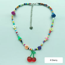 Load image into Gallery viewer, Romantic Colored Rice Beads Necklace Flower Bohemia Summer Mushroom Rainbow Beaded Necklace Choker Women Girl Jewelry Accessories
