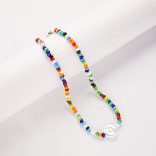 Load image into Gallery viewer, Romantic Colored Rice Beads Necklace Flower Bohemia Summer Pearls Beaded Necklace Choker Women Girl Jewelry Gift Accessories

