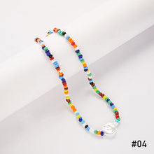 Load image into Gallery viewer, Romantic Colored Rice Beads Necklace Flower Bohemia Summer Pearls Beaded Necklace Choker Women Girl Jewelry Gift Accessories
