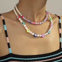 Load image into Gallery viewer, Romantic Colored Rice Beads Necklace Smiley Flower Bohemia Summer Pearls Beaded Necklace Choker Women Girl Jewelry Gift Accessories
