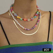 Load image into Gallery viewer, Romantic Colored Rice Beads Necklace Smiley Flower Bohemia Summer Pearls Beaded Necklace Choker Women Girl Jewelry Gift Accessories
