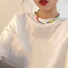 Load image into Gallery viewer, Romantic Smiley Bohemia Summer Necklace Colored Rice Beads Flower Choker Women Girl Fashion Jewelry Gift Accessories

