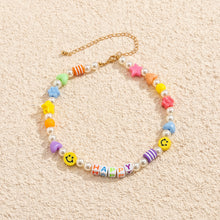 Load image into Gallery viewer, Fashion Romantic Heart Smiley Bohemia Summer Necklace Colored Rice Beads Pearls Star Choker Women Girl JewelryAccessories
