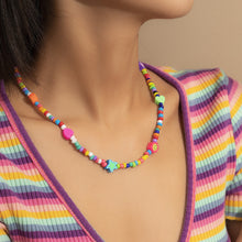 Load image into Gallery viewer, Romantic Heart Smiley Bohemia Summer Necklace Colored Rice Beads Flower Choker Women Girl Fashion Jewelry Gift Accessories
