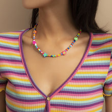 Load image into Gallery viewer, Romantic Heart Smiley Bohemia Summer Necklace Colored Rice Beads Flower Choker Women Girl Fashion Jewelry Gift Accessories
