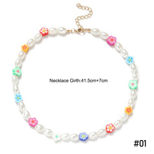 Load image into Gallery viewer, Romantic Fashion Bohemia Summer Necklace Shell Beads Colored Rice Beads Pearls Choker Women Girl Fashion Jewelry Accessories
