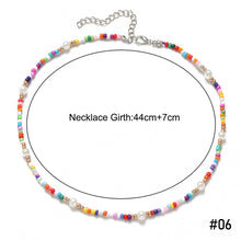 Load image into Gallery viewer, Romantic Fashion Bohemia Summer Necklace Shell Beads Colored Rice Beads Pearls Choker Women Girl Fashion Jewelry Accessories
