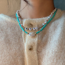 Load image into Gallery viewer, Creative Bohemia Summer Double Layer Necklace Shell Beads LOVE Simple Choker Romantic Women Girl Fashion Jewelry Accessories
