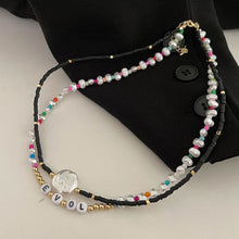 Load image into Gallery viewer, Creative Bohemia Summer Double Layer Necklace Shell Beads LOVE Simple Choker Romantic Women Girl Fashion Jewelry Accessories

