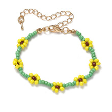 Load image into Gallery viewer, Creative Bohemia Summer Cute Flower Bracelet Daisy Beads Simple Bangle Romantic Women Girl Fashion Jewelry Accessories
