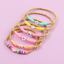 Load image into Gallery viewer, Creative Bohemia Summer Cute Soft Clay Bracelet Heart Beads Simple Bangle Romantic Women Girl Fashion Jewelry Accessories
