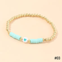 Load image into Gallery viewer, Creative Bohemia Summer Cute Soft Clay Bracelet Heart Beads Simple Bangle Romantic Women Girl Fashion Jewelry Accessories
