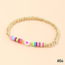 Load image into Gallery viewer, Creative Bohemia Summer Cute Soft Clay Bracelet Heart Beads Simple Bangle Romantic Women Girl Fashion Jewelry Accessories
