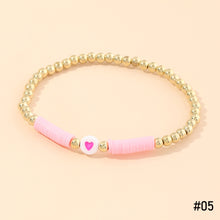 Load image into Gallery viewer, Creative Bohemia Summer Cute Soft Clay Bracelet Heart Beads Simple Bangle Romantic Women Girl Fashion Jewelry Accessories
