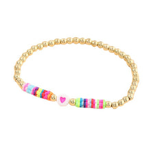 Load image into Gallery viewer, Creative Bohemia Summer Cute Soft Clay Bracelet Heart Beads Simple Bangle Romantic Women Girl Fashion Jewelry Accessories
