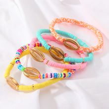 Load image into Gallery viewer, Creative Summer Cute Shell Soft Clay Bracelet Simple Bangle Fresh Romantic Women Girl Fashion Jewelry Accessories
