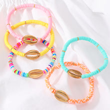 Load image into Gallery viewer, Creative Summer Cute Shell Soft Clay Bracelet Simple Bangle Fresh Romantic Women Girl Fashion Jewelry Accessories

