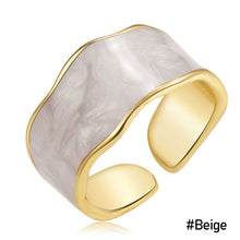 Load image into Gallery viewer, Fashion Retro Epoxy Alloy Personality Ring Starry Sky Irregular Ring Women Girls Creative Jewelry Summer Accessories
