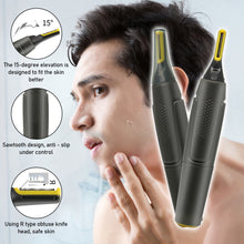 Load image into Gallery viewer, Mini Portable Ultra Thin Precision Trimmer Electric Nose Hair Trimmer Ear Trimmer for Men Nose Hair Shaver Waterproof Safe Clean Tool

