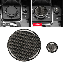 Load image into Gallery viewer, 2Pcs Car Real Volume Button Cover Trim for Mazda CX-5 2017-2018 Auto Styling Carbon Fiber
