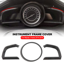 Load image into Gallery viewer, Car Dashboard Interior Instrument Frame Cover Trim Carbon Fiber for Mazda 3 Axela 2014-2018
