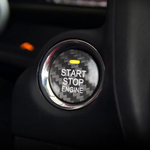 Load image into Gallery viewer, Carbon Fiber Car Engine Start Button Cover Button Cover Interior Button Trim Strip For Mazda 3 Axela CX-3 CX-5 CX-8 MX-5
