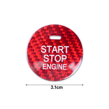 Load image into Gallery viewer, Carbon Fiber Car Engine Start Button Cover Button Cover Interior Button Trim Strip For Mazda 3 Axela CX-3 CX-5 CX-8 MX-5
