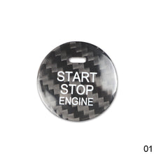 Load image into Gallery viewer, Carbon Fiber Car Engine Start Button Cover Button Cover Interior Button Trim Strip For Mazda 3 Axela CX-3 CX-5 CX-8 MX-5
