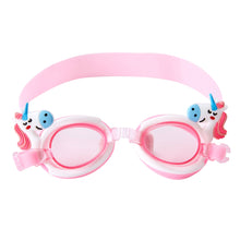 Load image into Gallery viewer, Colorful Adjustable Cute Cartoon Children Kids Waterproof Silicone Anti Fog UV Shield Swimming Diving Glasses Goggles Eyewear
