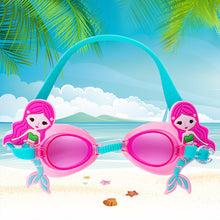 Load image into Gallery viewer, Colorful Adjustable Cute Cartoon Children Kids Waterproof Silicone Anti Fog UV Shield Swimming Diving Glasses Goggles Eyewear
