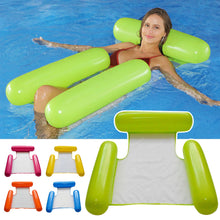 Load image into Gallery viewer, Summer Inflatable Foldable Floating Row Swimming Pool Water Hammock Air Mattresses Bed Beach Pool Toy Water Lounge Chair
