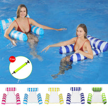 Load image into Gallery viewer, Summer Inflatable Foldable Floating Row Swimming Pool Water Hammock Air Mattresses Bed Beach Pool Toy Water Lounge Chair
