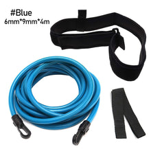 Load image into Gallery viewer, 4M Adjustable Swim Training Resistance Elastic Belt Swimming Exerciser Safety Swimming Belt Swim Tether Elastic Rope Band
