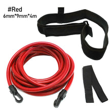 Load image into Gallery viewer, 4M Adjustable Swim Training Resistance Elastic Belt Swimming Exerciser Safety Swimming Belt Swim Tether Elastic Rope Band
