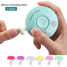 Load image into Gallery viewer, Baby Electric Nail Trimmer Kid Nail Polisher Tool Baby Care Kit Manicure Set Easy To Trim Nail Filer Clippers For Newborn

