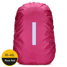 Load image into Gallery viewer, 30-40L Reflective Backpack Rain Cover Outdoor Cycling Hiking Climbing Bag Cover Waterproof Rain Cover For Backpack
