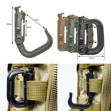 Load image into Gallery viewer, Outdoor Camping Equipment EDC Gear Muti Tool Tac Link Keychain Snap Hook D-Ring Buckle Carabiner Clasp Clip Hiking Accessories
