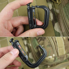 Load image into Gallery viewer, Outdoor Camping Equipment EDC Gear Muti Tool Tac Link Keychain Snap Hook D-Ring Buckle Carabiner Clasp Clip Hiking Accessories
