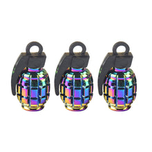 Load image into Gallery viewer, Multicolor Aluminum Alloy Car Wheel Tire Valve Caps Tyre Rim Stem Covers Airdust Waterproof For Automobiles Motorcycles Bikes
