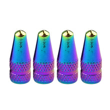 Load image into Gallery viewer, Multicolor Aluminum Alloy Car Wheel Tire Valve Caps Tyre Rim Stem Covers Airdust Waterproof For Automobiles Motorcycles Bikes
